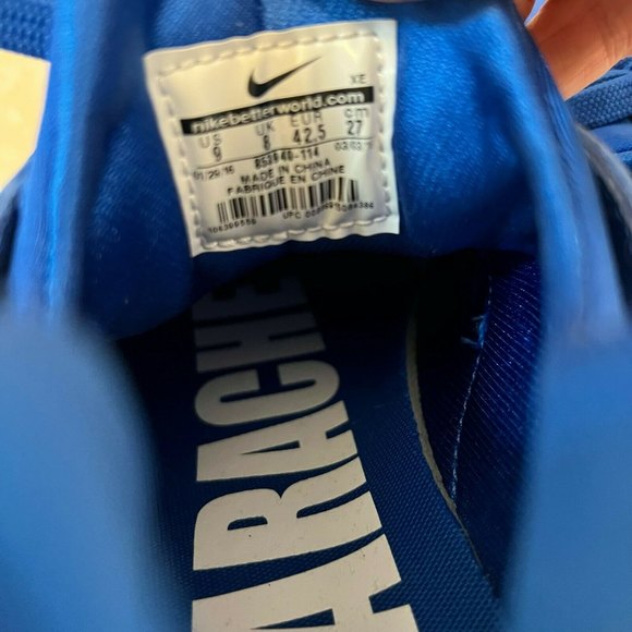 Sold Nike Air HUARACHE RUN PRM QS Men's 9 Undefeated Blue NIPSEY cobalt - Picture 10 of 12